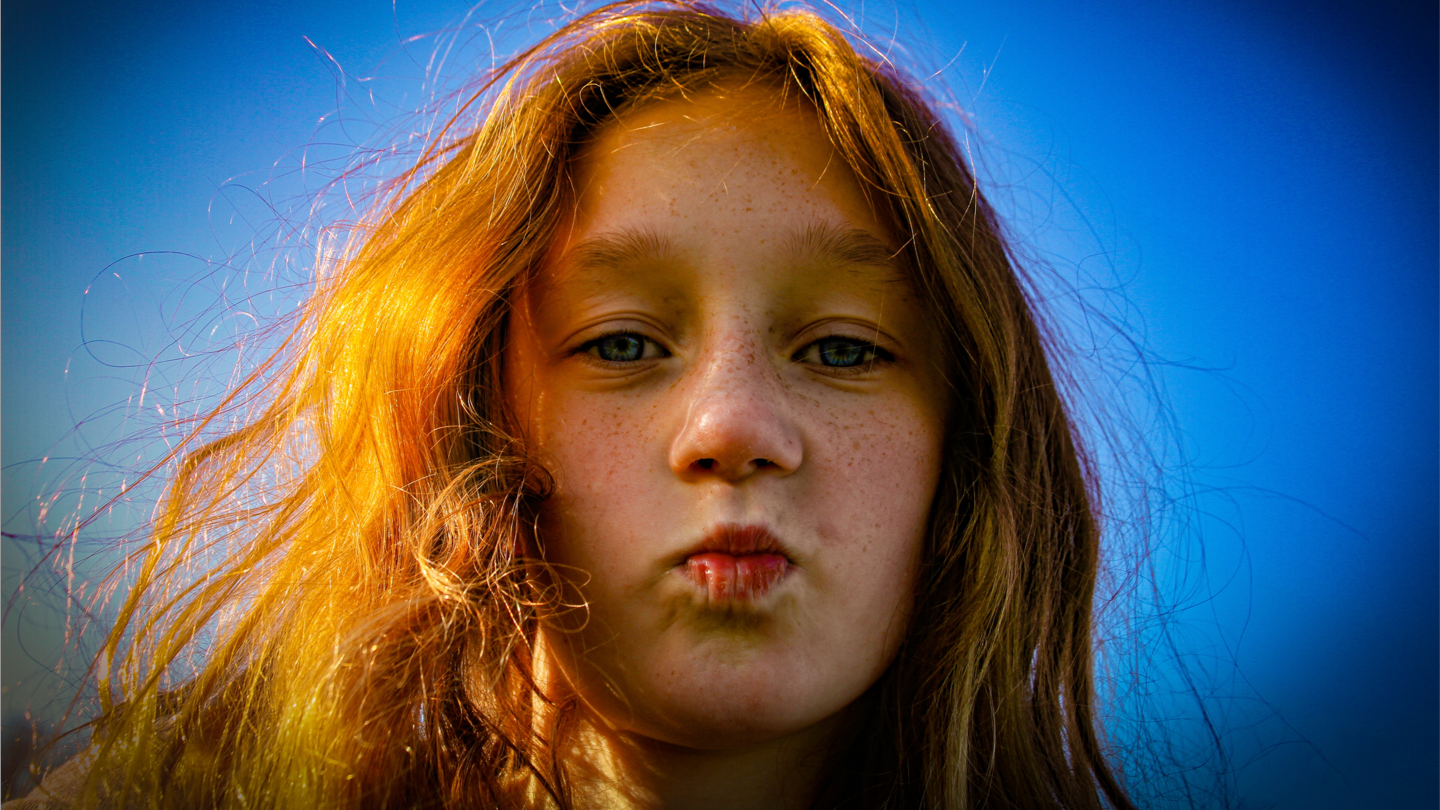 girl with red hair