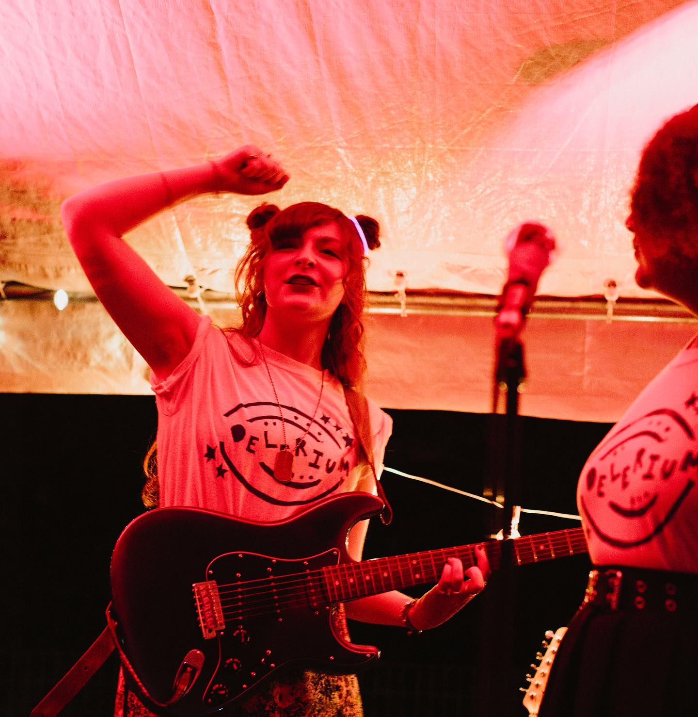 girl playing guitar