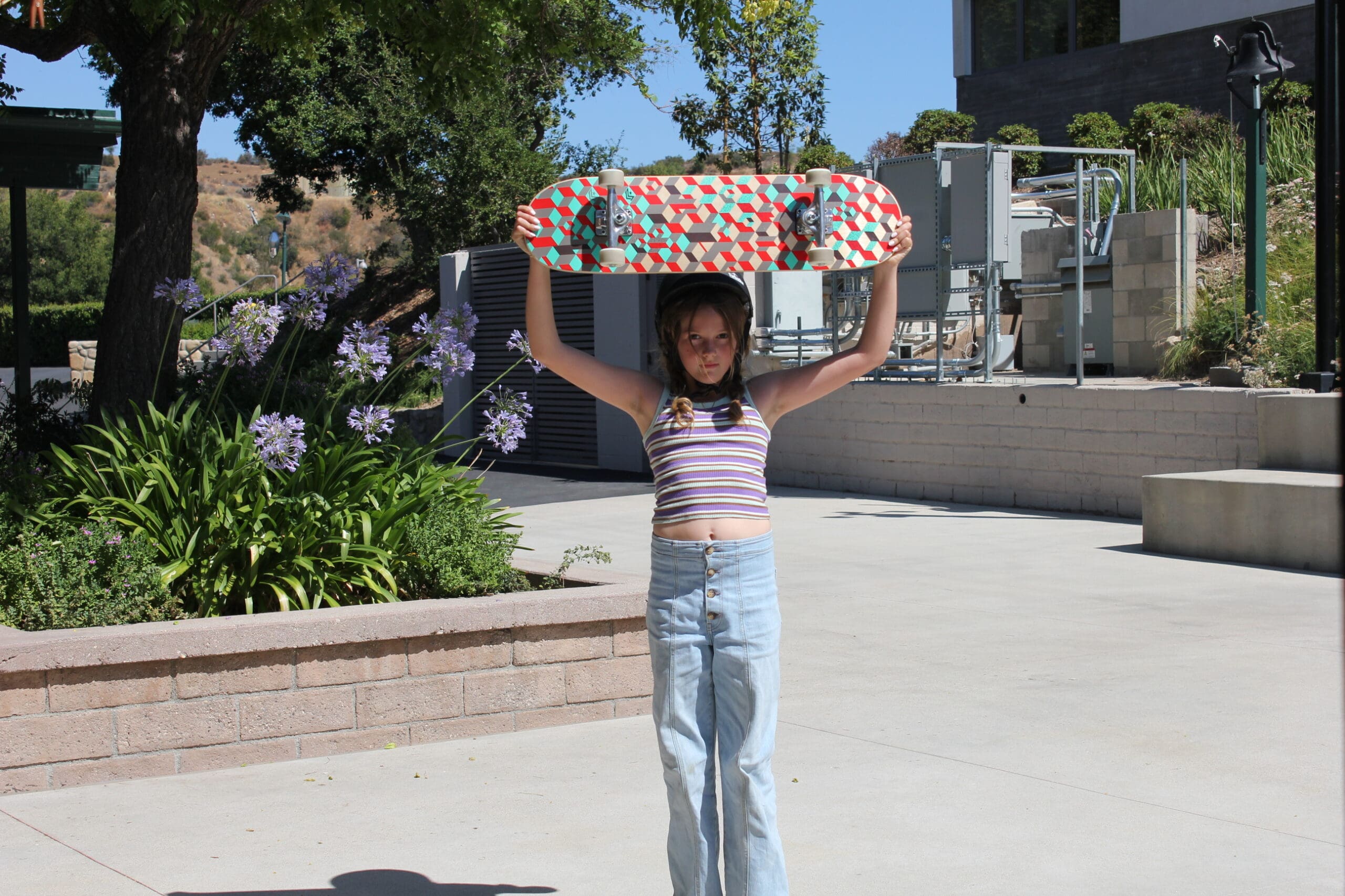 girl skateboarding